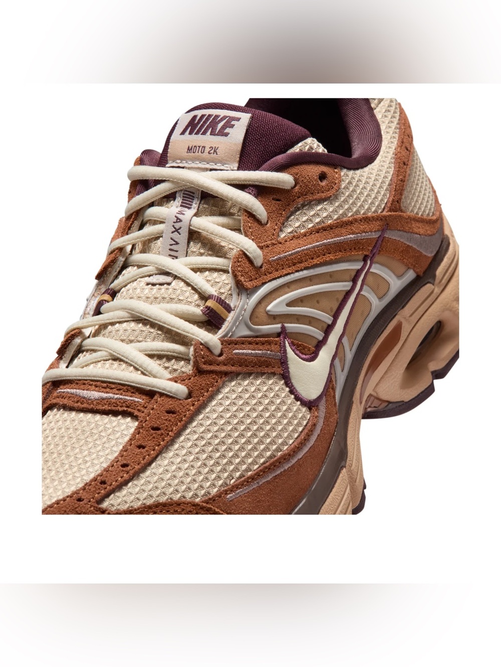 Nike Air Max Moto 2K Brown Lt British Tan Coconut Milk - Picture 5 of 8